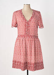 Robe courte rouge ELORA pour femme seconde vue