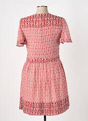 Robe courte rouge ELORA pour femme seconde vue