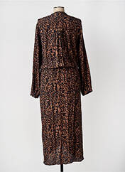 Robe longue marron ELORA pour femme seconde vue