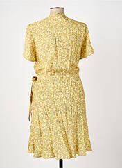 Robe mi-longue jaune ELORA pour femme seconde vue