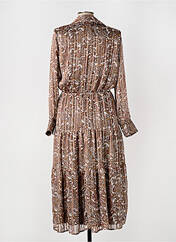 Robe mi-longue marron ELORA pour femme seconde vue