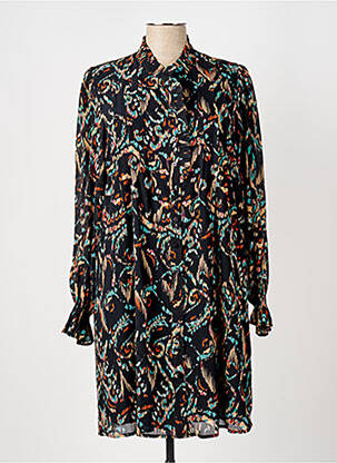 Robe mi-longue noir ELORA pour femme