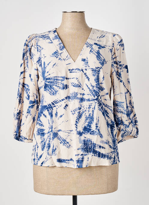 Blouse bleu ELORA pour femme