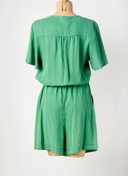 Combishort vert ELORA pour femme