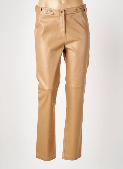 Pantalon droit marron ELORA pour femme