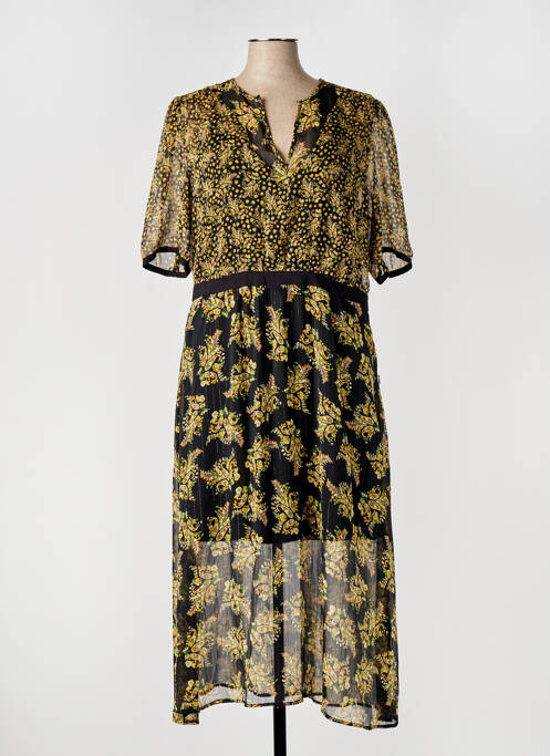 Robe longue jaune ELORA pour femme