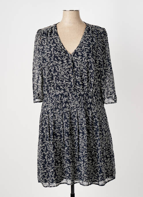 Robe mi-longue bleu ELORA pour femme