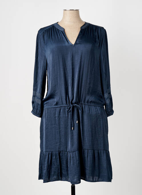 Robe mi-longue bleu ELORA pour femme