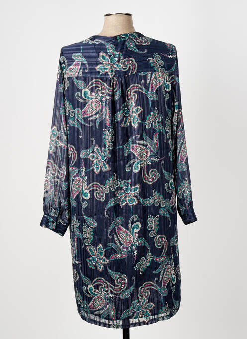 Robe mi-longue bleu ELORA pour femme