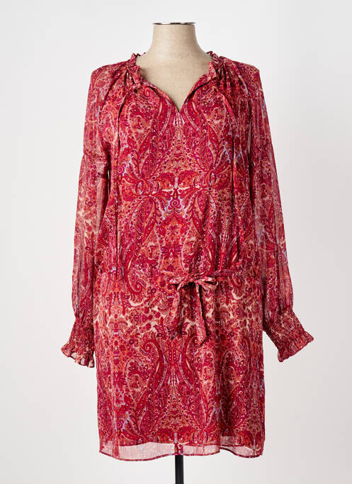 Robe mi-longue rouge ELORA pour femme