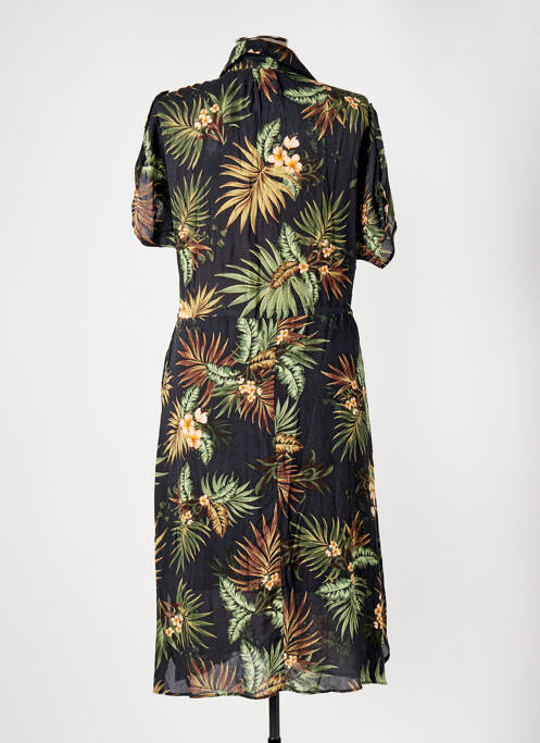 Robe mi-longue vert ELORA pour femme