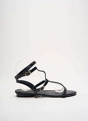 Sandales/nu pieds matière lisse talon plat jusqu'à 3cm noir WITH MY SANDS femme