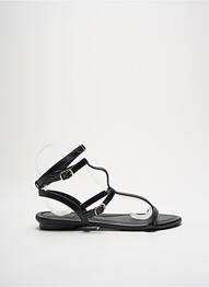 Sandales/nu pieds matière lisse talon plat jusqu'à 3cm noir WITH MY SANDS femme
