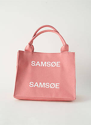 Sac multipoches forme rectangulaire rose SAMSOE & SAMSOE femme