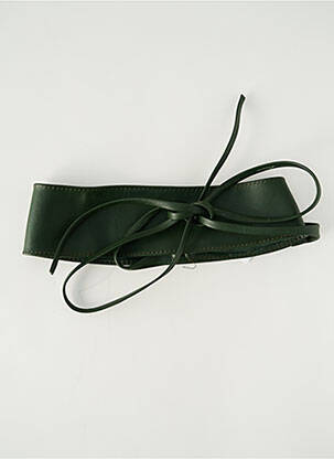 Ceinture effet matière satinée vert VIMODA femme
