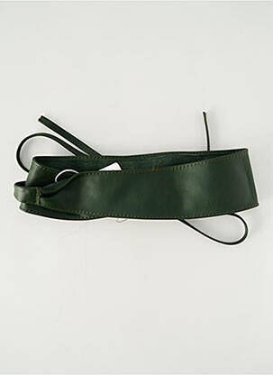 Ceinture effet matière satinée vert VIMODA femme