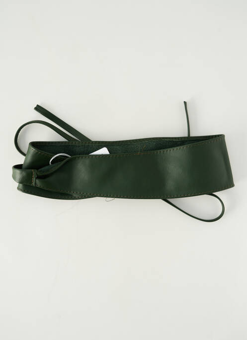 Ceinture effet matière satinée vert VIMODA femme