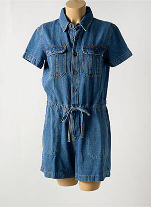 Combishort poches manches courtes bleu LEE COOPER femme