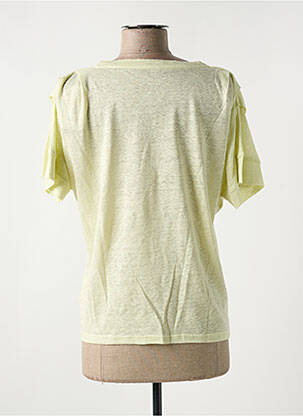 T-shirt coupe droite manches courtes jaune KANOPE femme