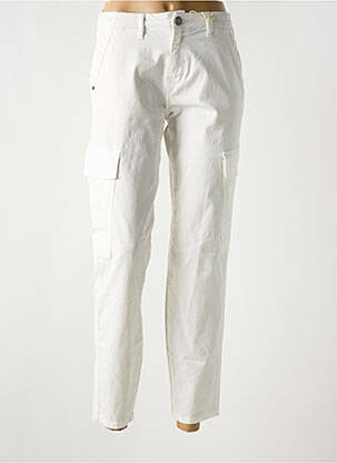 Pantalon cargo coupe droite blanc ZHRILL femme