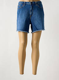 Short fermeture zippée sous rabat boutonné bleu LEE COOPER femme