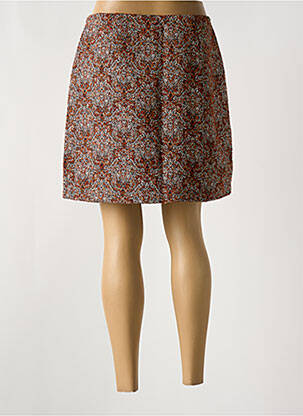 Jupe courte coupe droite marron LEE COOPER femme