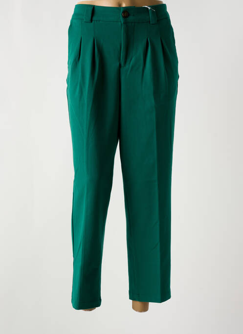Pantalon droit vert KANOPE pour femme