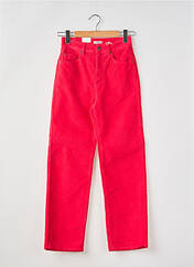 Pantalon droit rose KANOPE pour femme seconde vue
