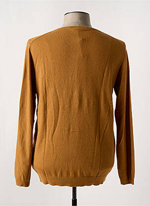 Pull col v manches longues marron LEE COOPER homme