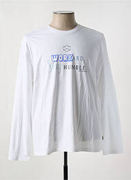 T-shirt coupe cintrée manches longues blanc LEE COOPER homme