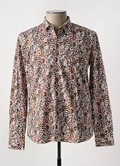 Chemise manches longues orange CIBLE ROUGE pour homme seconde vue