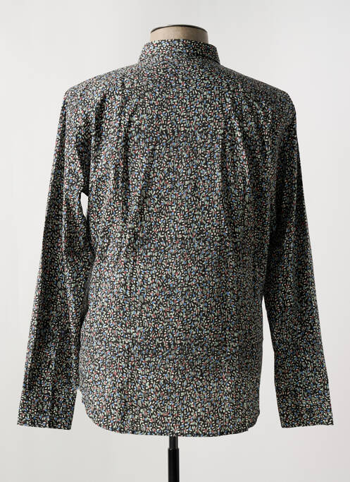 Chemise manches longues imprimé fantaisie noir CIBLE ROUGE homme