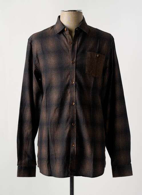Chemise manches longues marron LEE COOPER pour homme