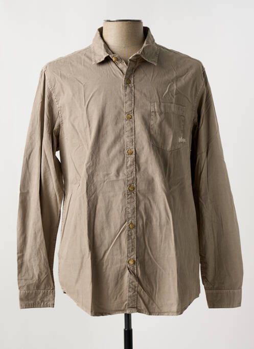 Chemise manches longues marron LEE COOPER pour homme