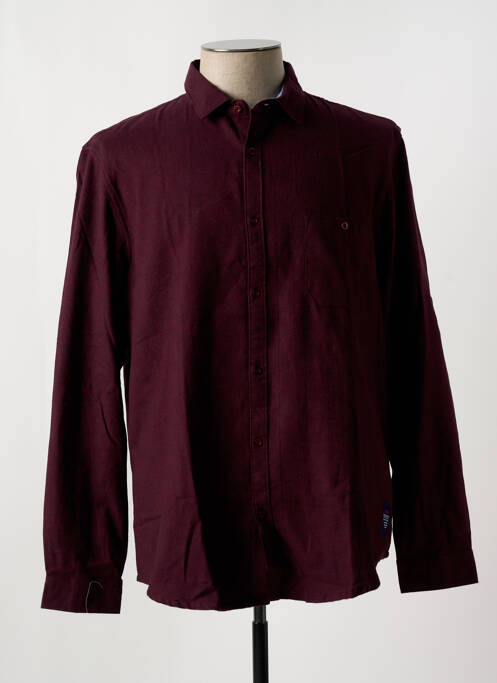 Chemise manches longues rouge LEE COOPER pour homme