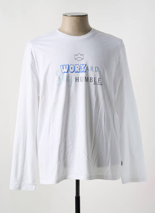 T-shirt blanc LEE COOPER pour homme