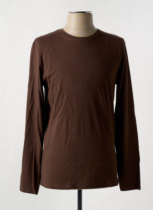 T-shirt marron LEE COOPER pour homme