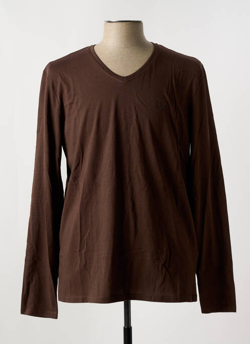 T-shirt marron LEE COOPER pour homme