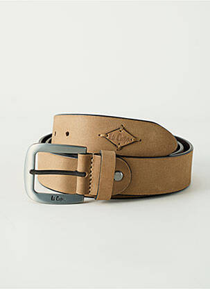 Ceinture effet matière satinée beige LEE COOPER homme