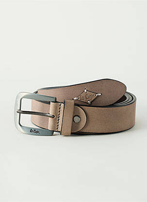 Ceinture effet matière satinée beige LEE COOPER homme