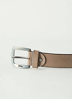 Ceinture effet matière satinée beige LEE COOPER homme