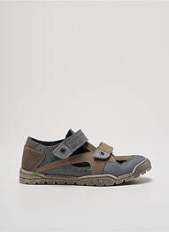 Sandales/nu pieds bout rond bout rond bleu KICKERS garcon