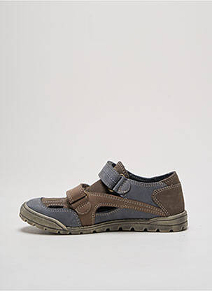 Sandales/nu pieds bout rond bout rond bleu KICKERS garçon