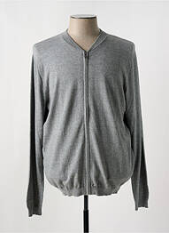 Gilet manches longues col v gris TIBET homme