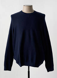 Pull col v manches longues bleu CAMBRIDGE homme