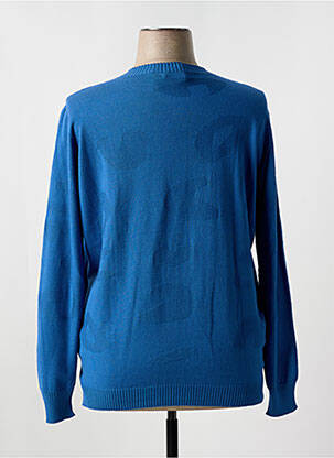 Pull stretch manches longues bleu I.ODENA femme