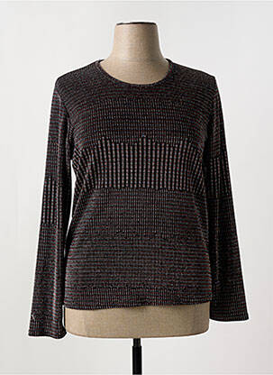 Top noir UN TEMPS POUR ELLE pour femme