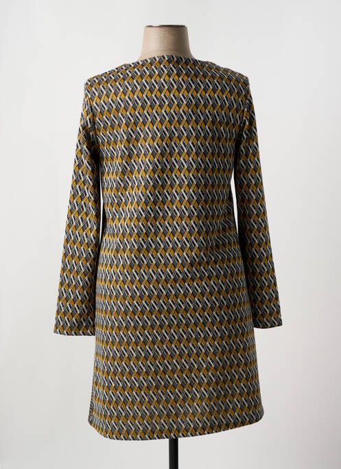 Robe mi-longue jaune SISTTER pour femme