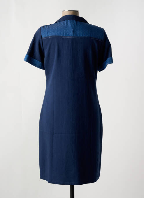 Robe mi-longue bleu GUY DUBOUIS pour femme
