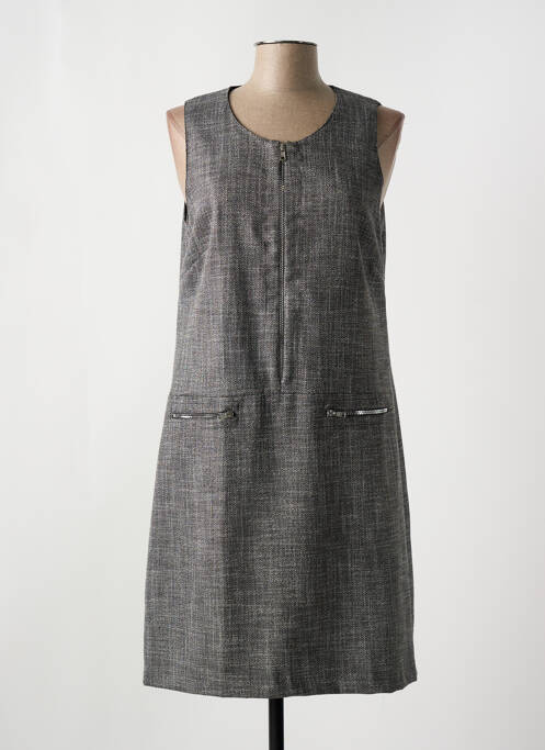 Robe mi-longue gris GUY DUBOUIS pour femme